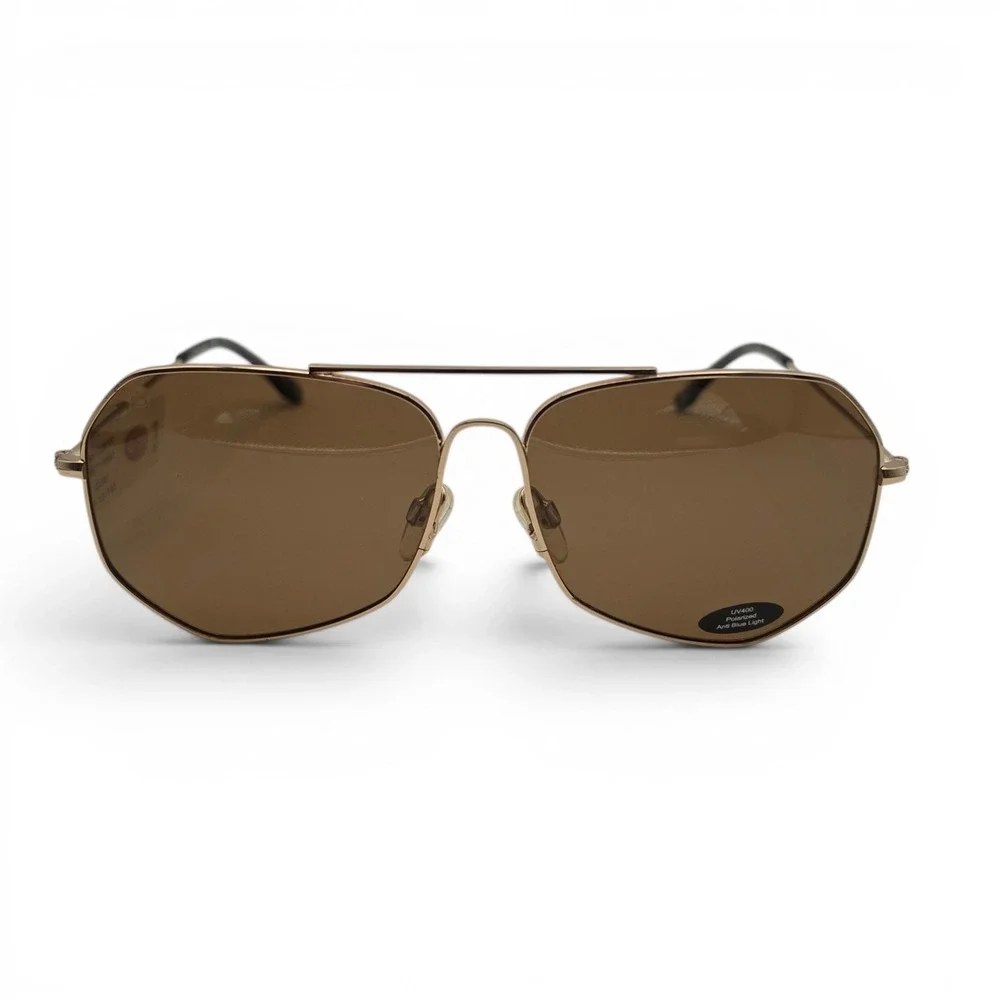 Prive Revaux Unisex Sunglasses Gold Brown The Cuervo Polarized Aviator 59-13-145